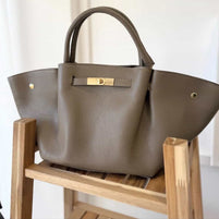 Mala 100% Pele Taupe