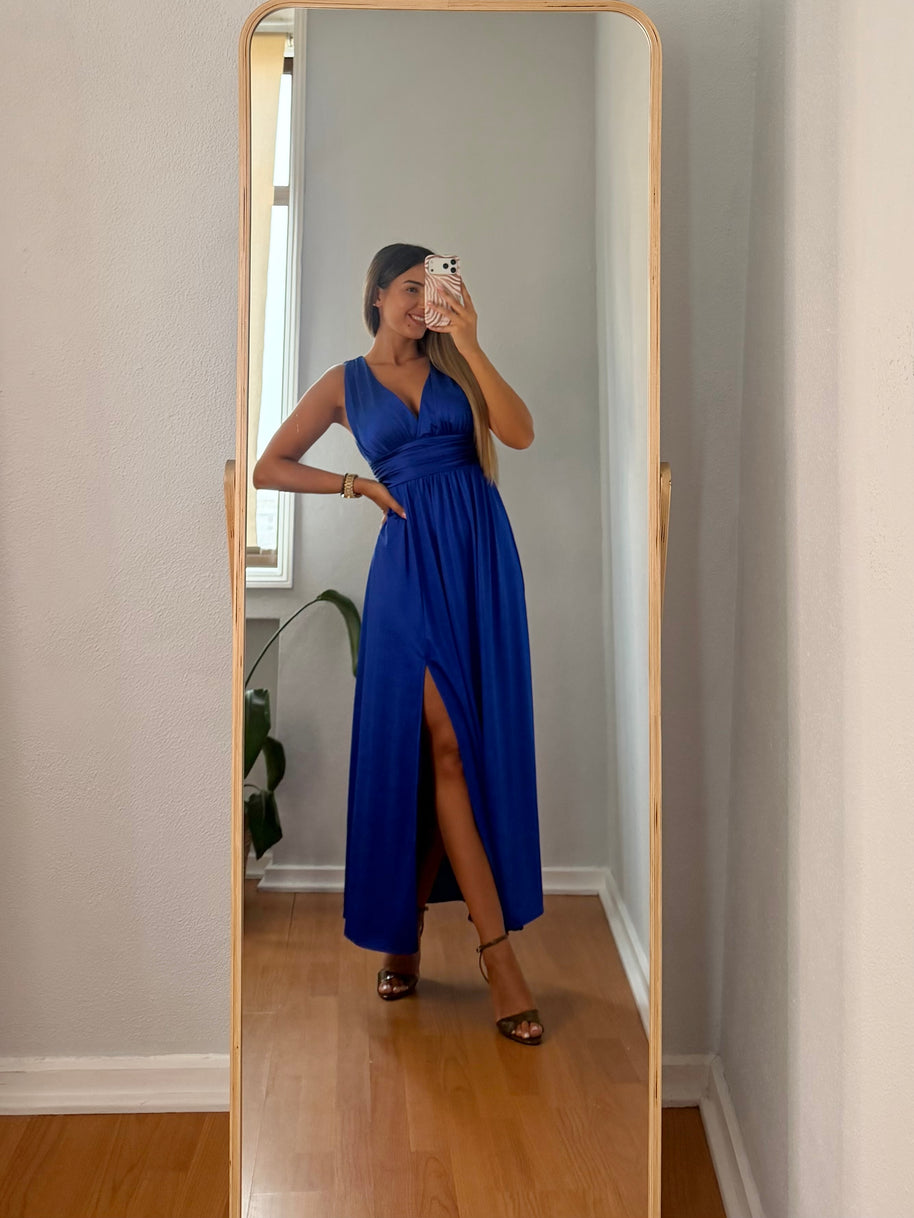 Vestido Fluido azulão