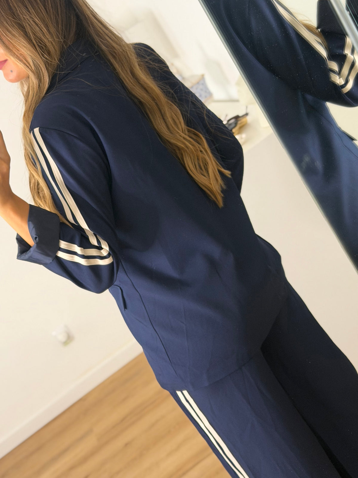 Conjunto blazer e calça azul marinho