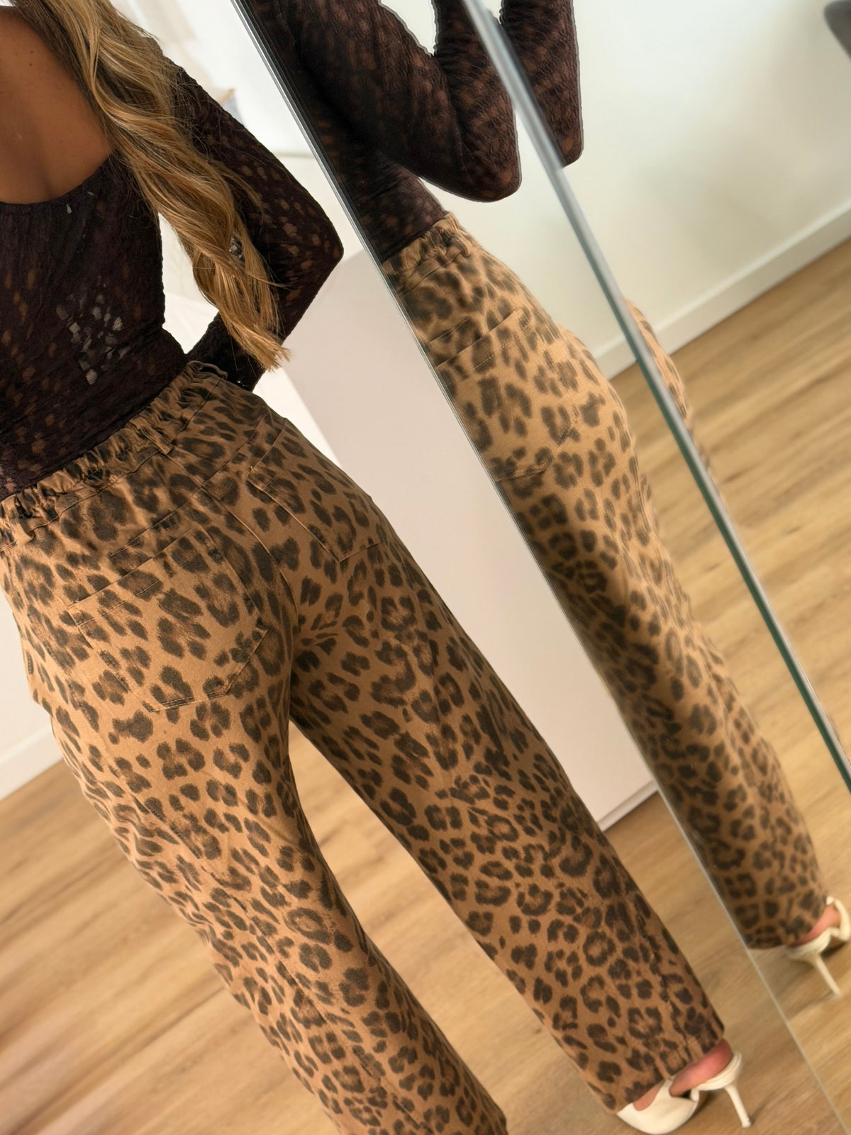 Calça tigre - camel