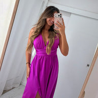 Vestido Fluido beringela