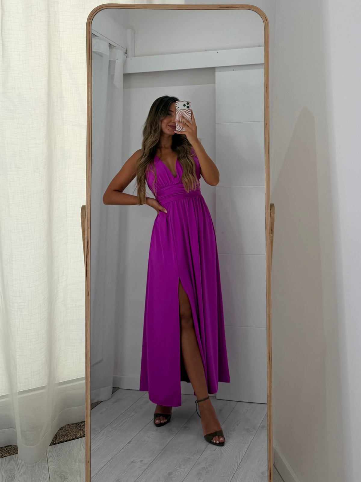 Vestido Fluido beringela