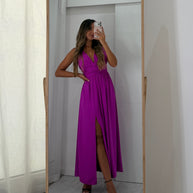 Vestido Fluido beringela