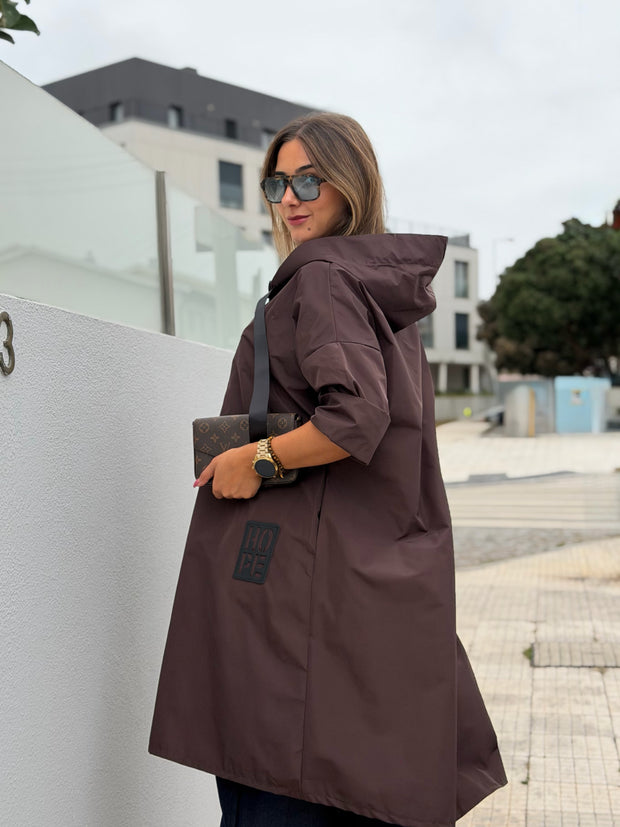 Parka Comprida Castanho