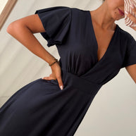 Vestido cerimónia azul marinho