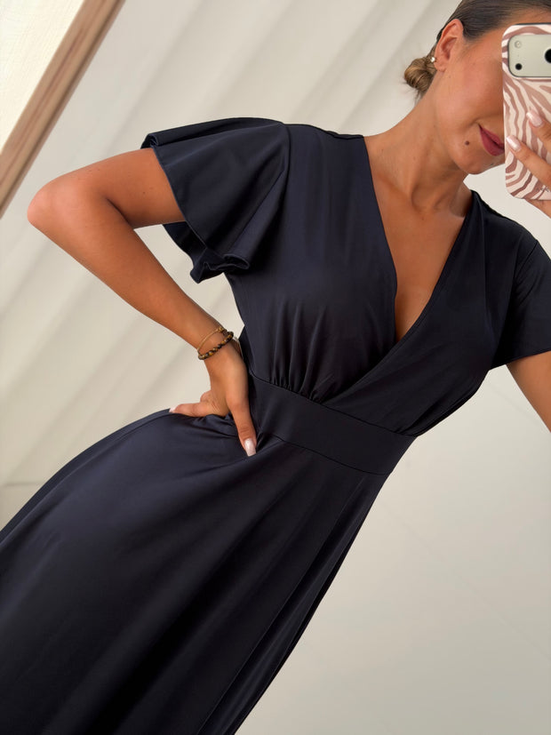 Vestido cerimónia azul marinho