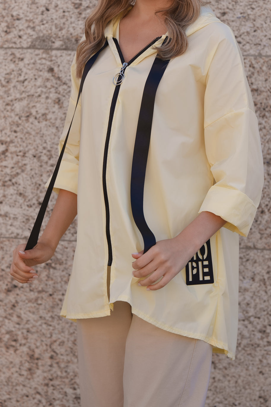 Parka Curta Amarelo bebé
