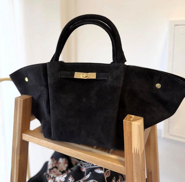 Black Suede Bag