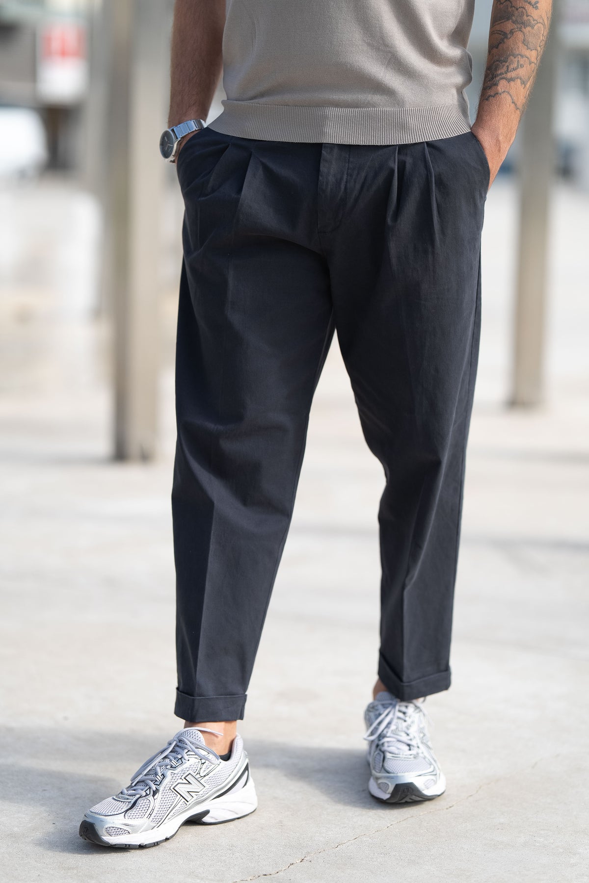 Homem | Calça azul sarja