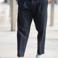 Homem | Calça azul sarja