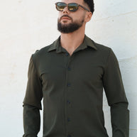 Homem| Camisa verde - toque macio