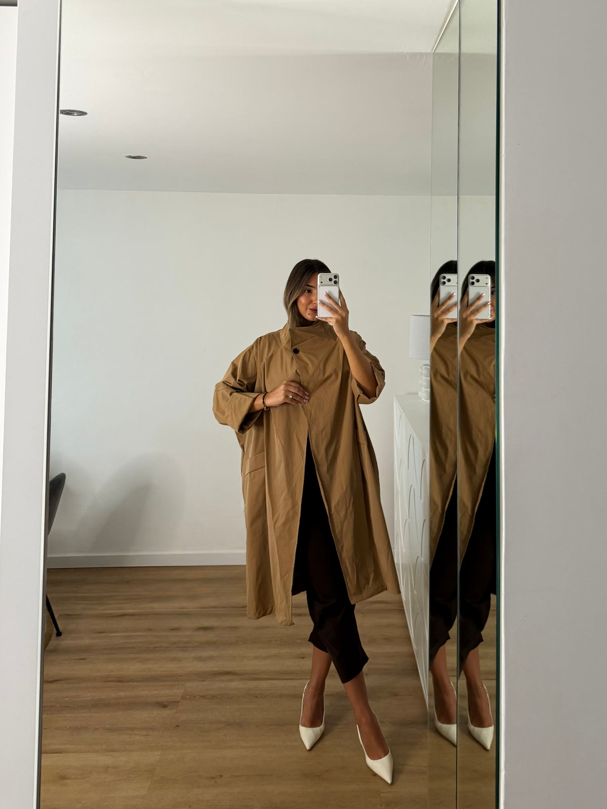 Casaco | gabardine Bloom camel