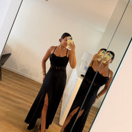 Vestido Elegance estilo corpete - preto