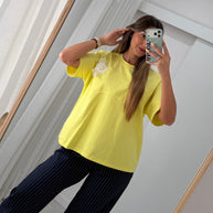 Blusa amarela - com alfinete removível