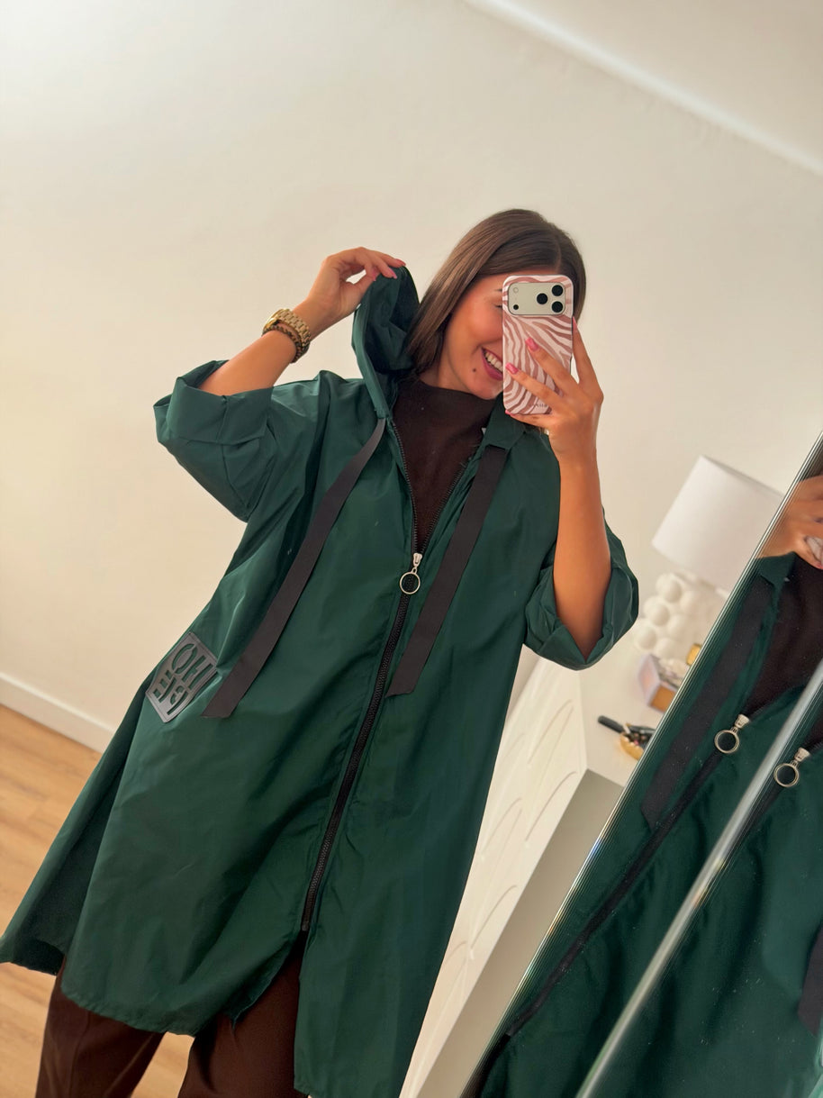 Parka comprida Verde escuro
