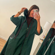 Parka comprida Verde escuro