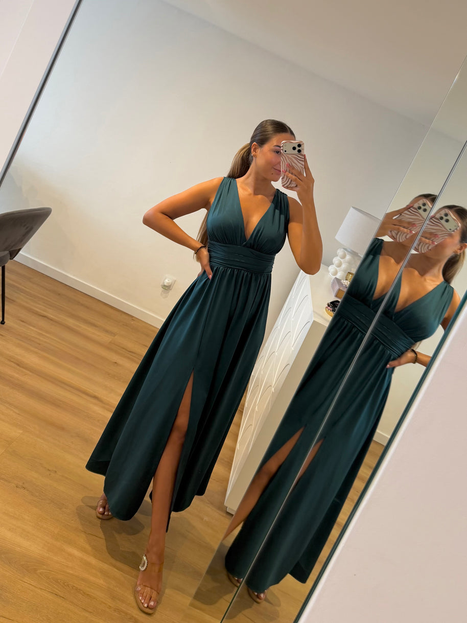 Vestido Fluido verde