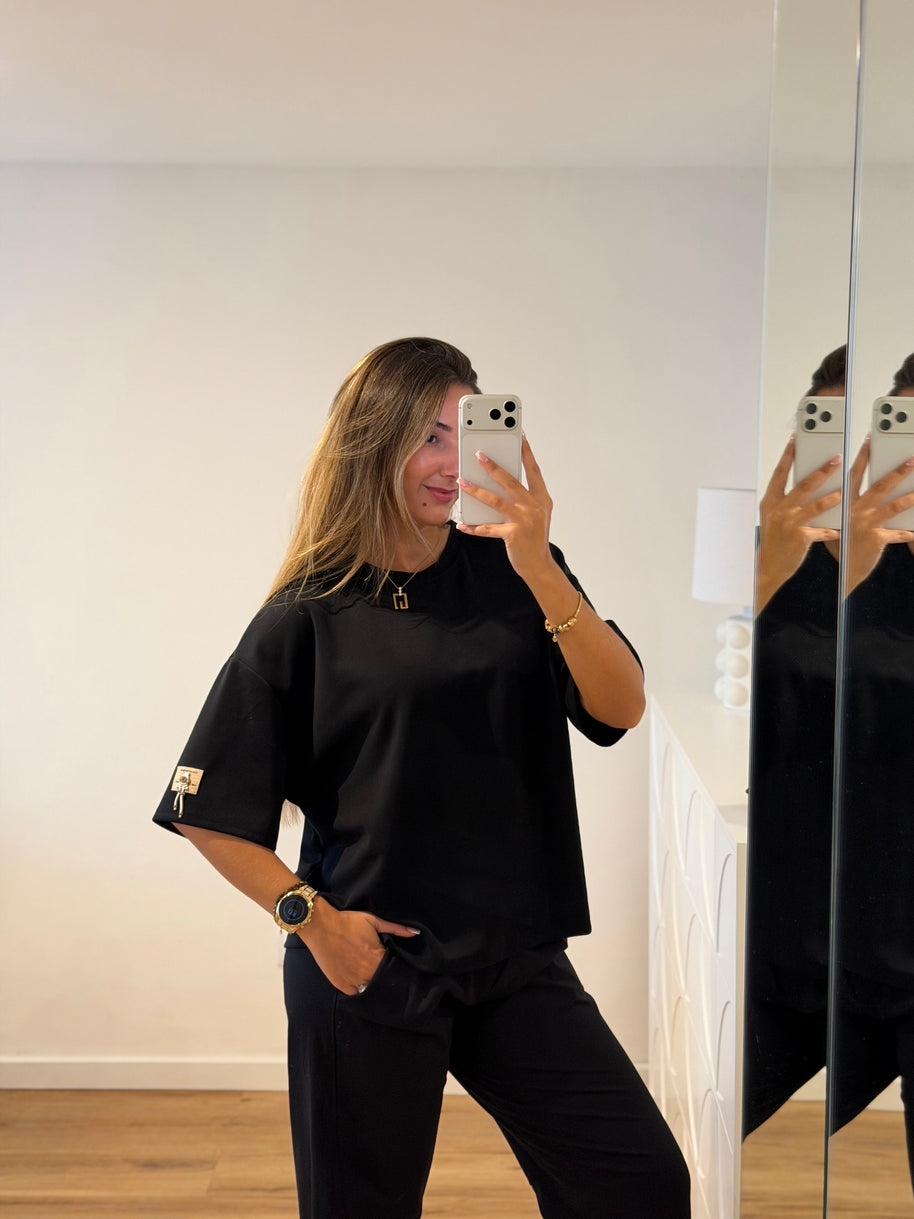 Camisola oversize toque macio | urso
