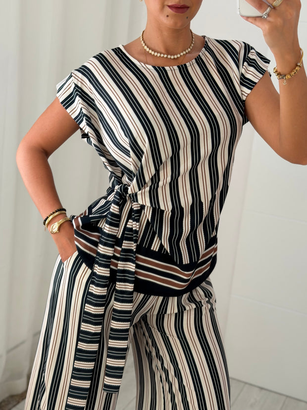 Conjunto riscas | com pormenor