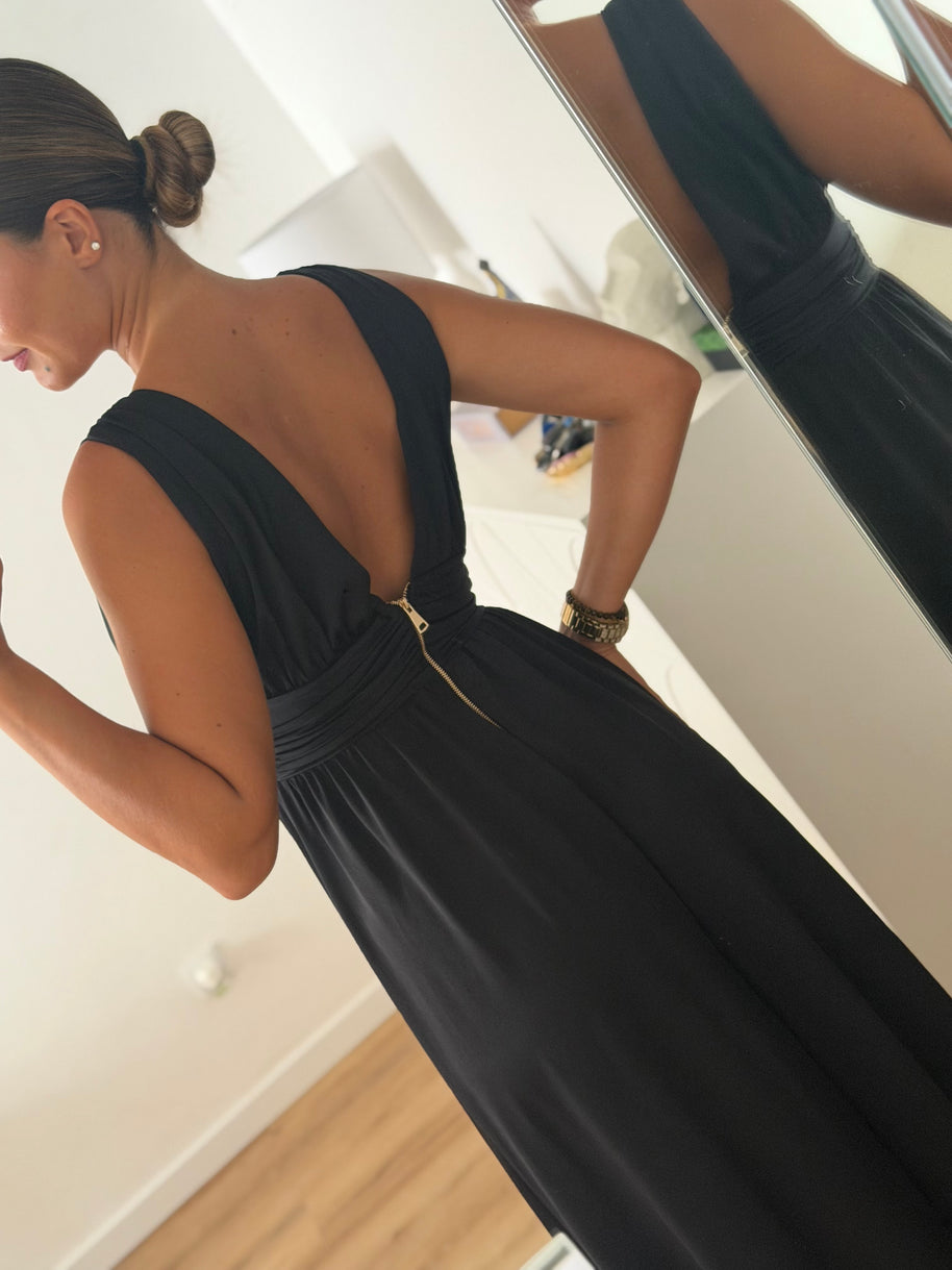 Vestido fluido preto