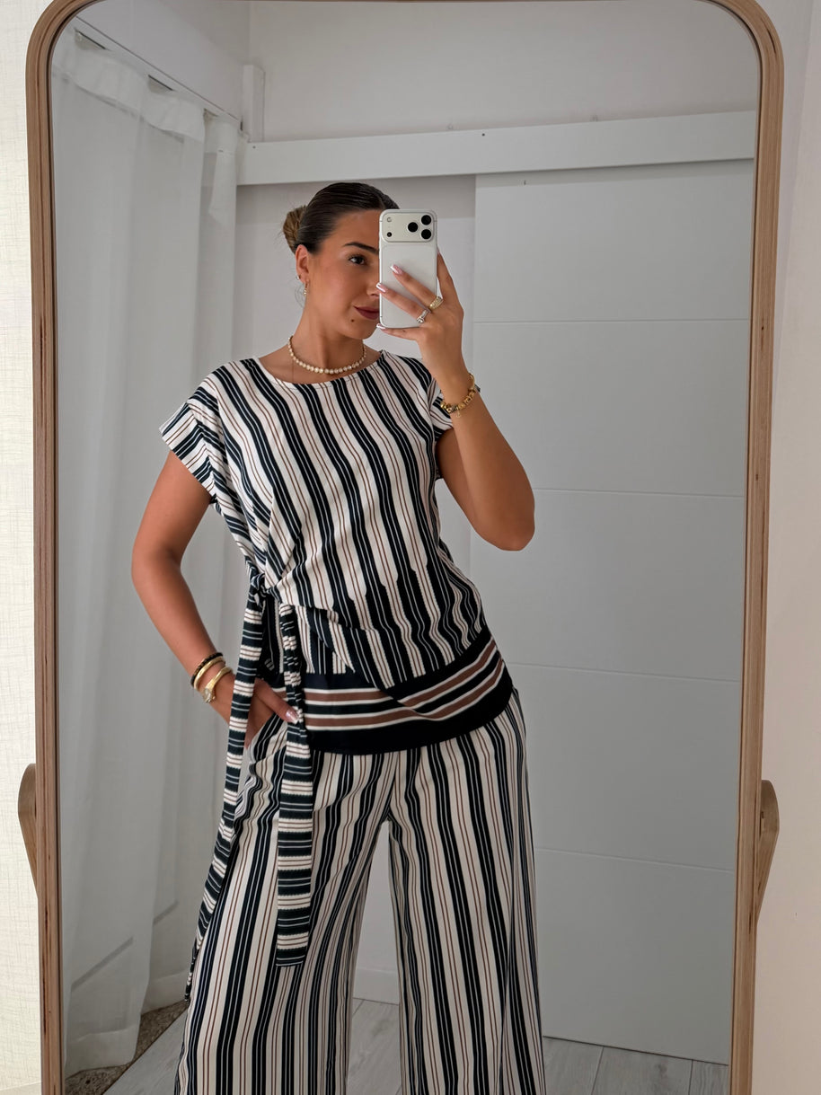 Conjunto riscas | com pormenor