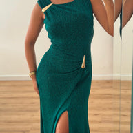 Vestido gota e racha - verde