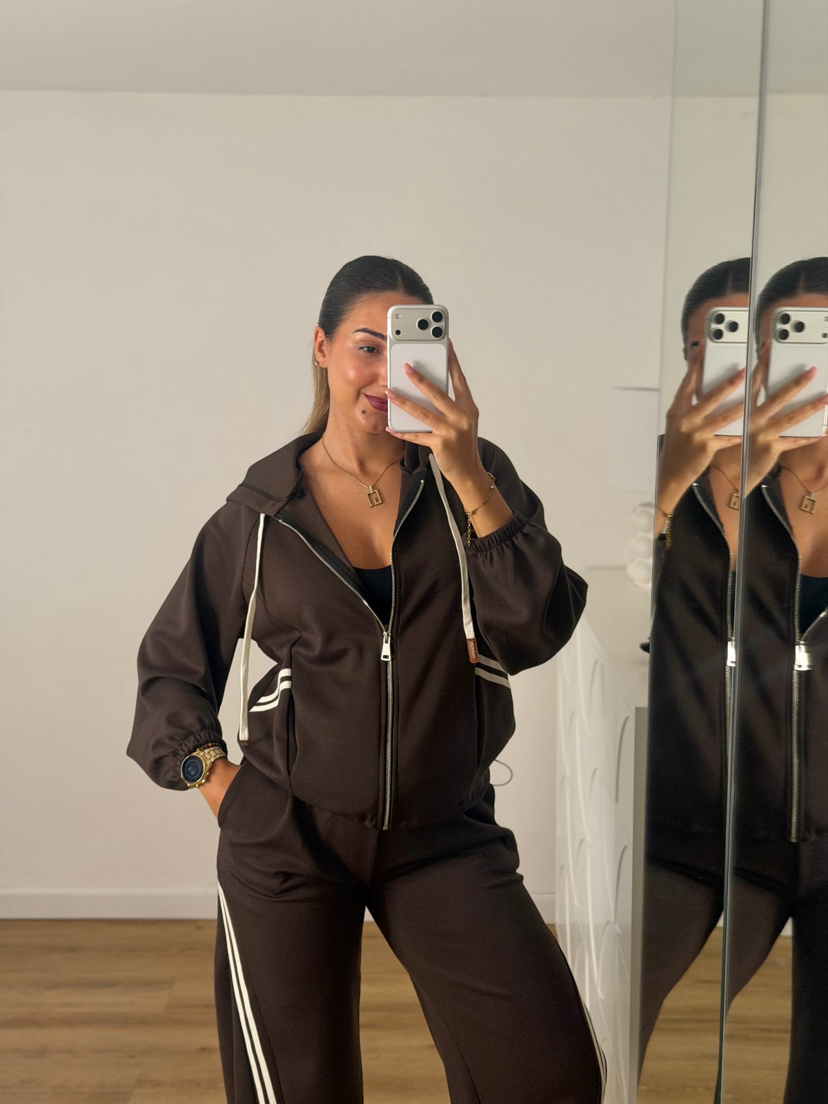 Conjunto fato de treino desportivo