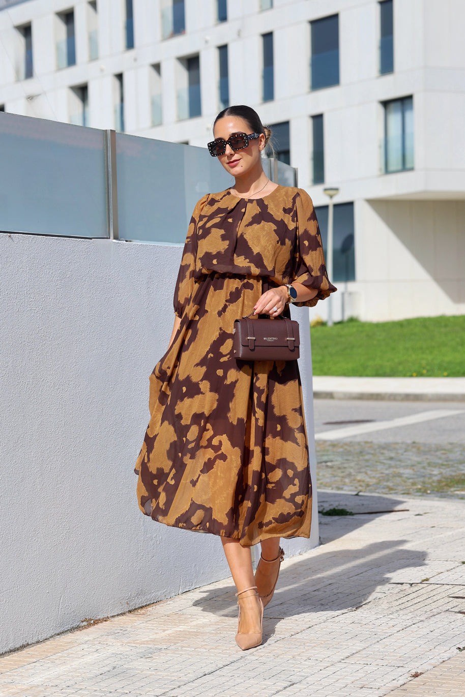 Vestido malhado | duas cores