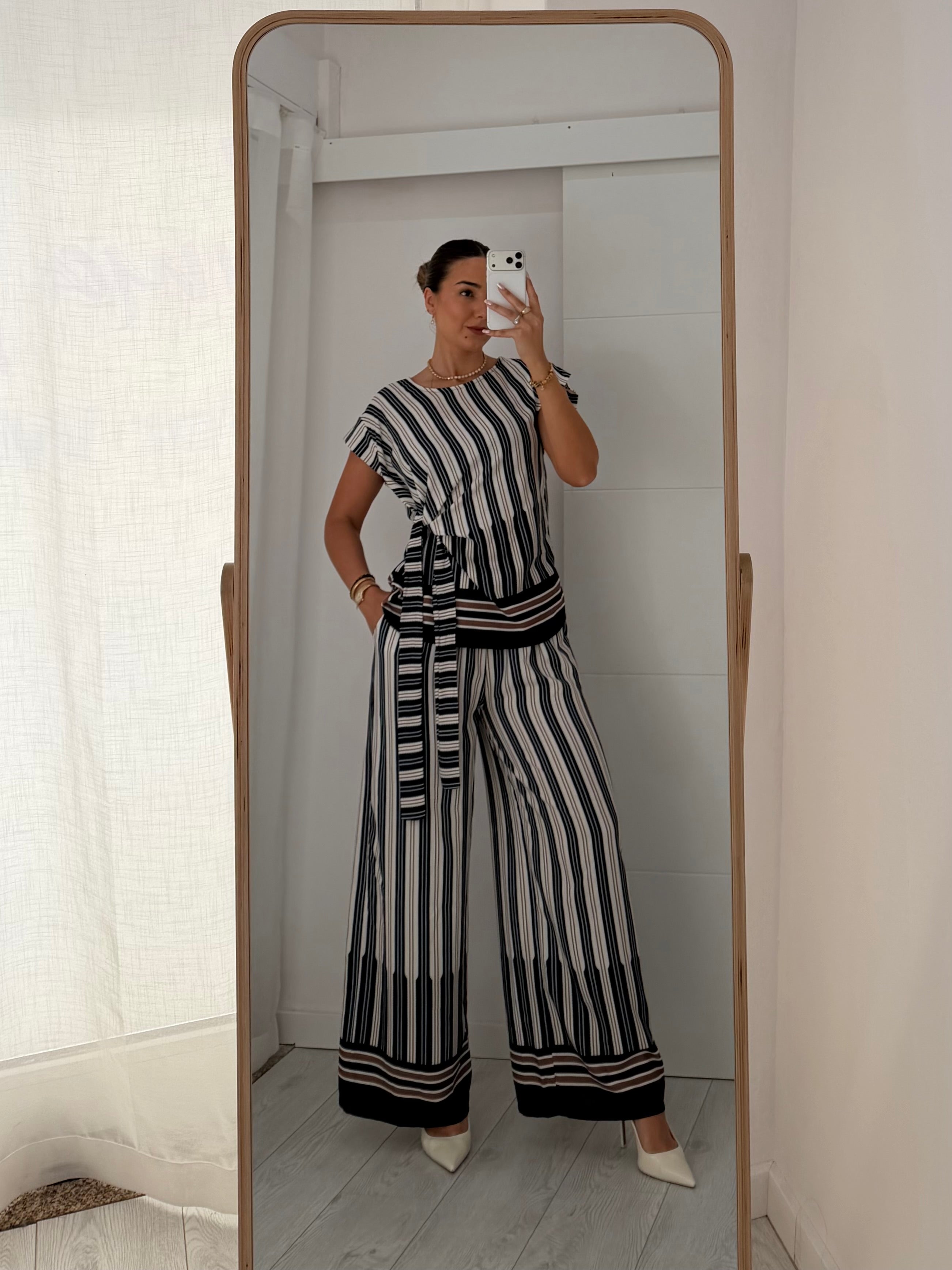 Conjunto riscas | com pormenor