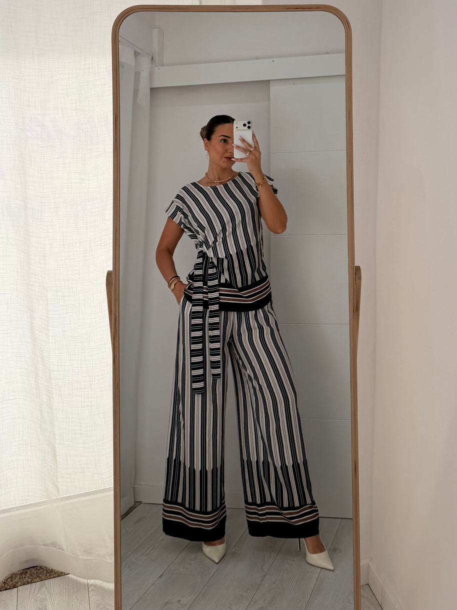 Conjunto riscas | com pormenor