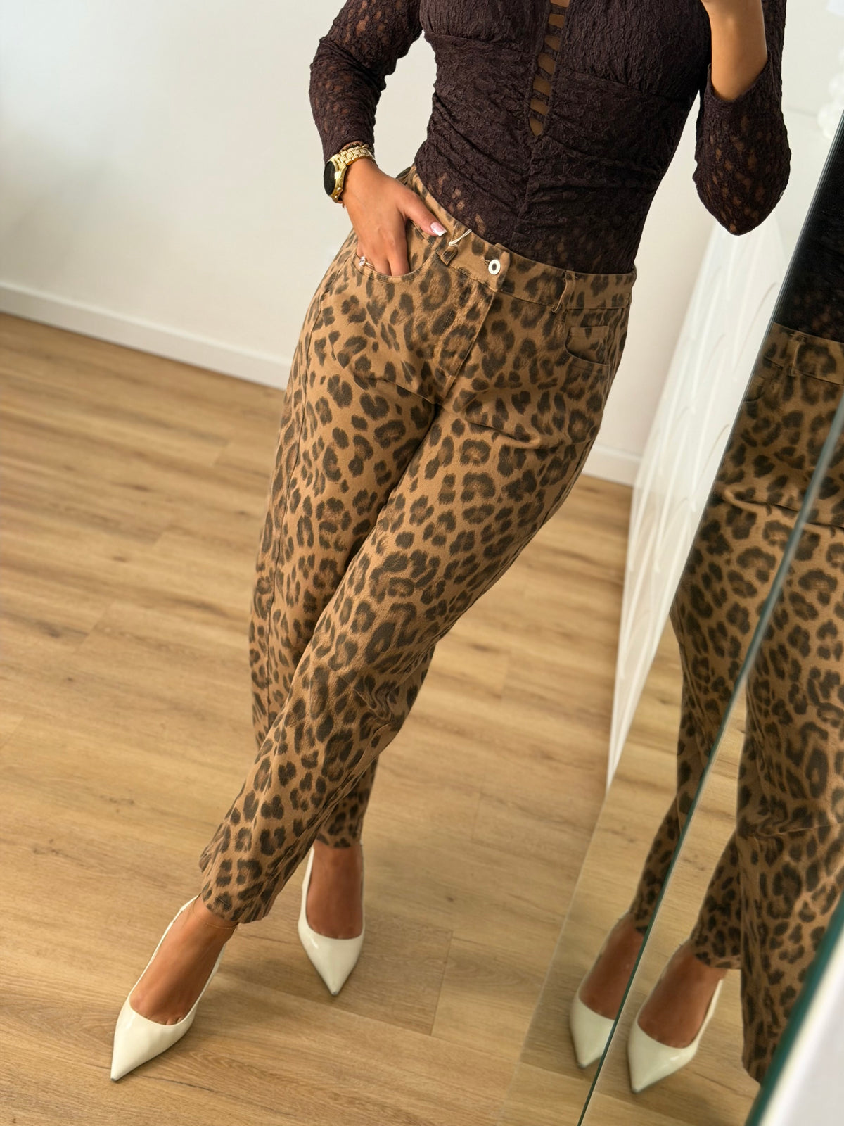 Calça tigre - camel