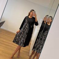 Vestido com trabalhado e desenho
