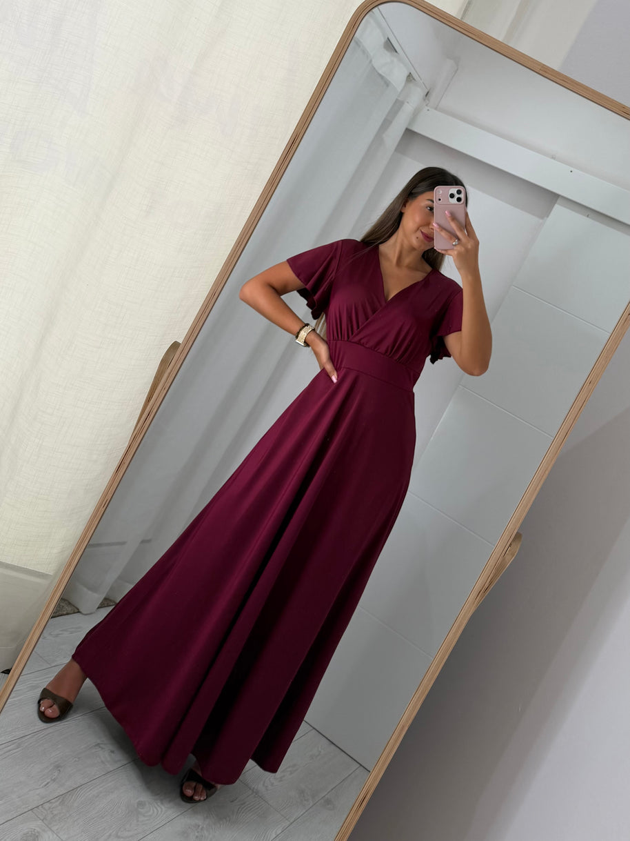 Vestido cerimónia - cor de vinho