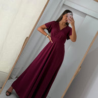 Vestido cerimónia - cor de vinho