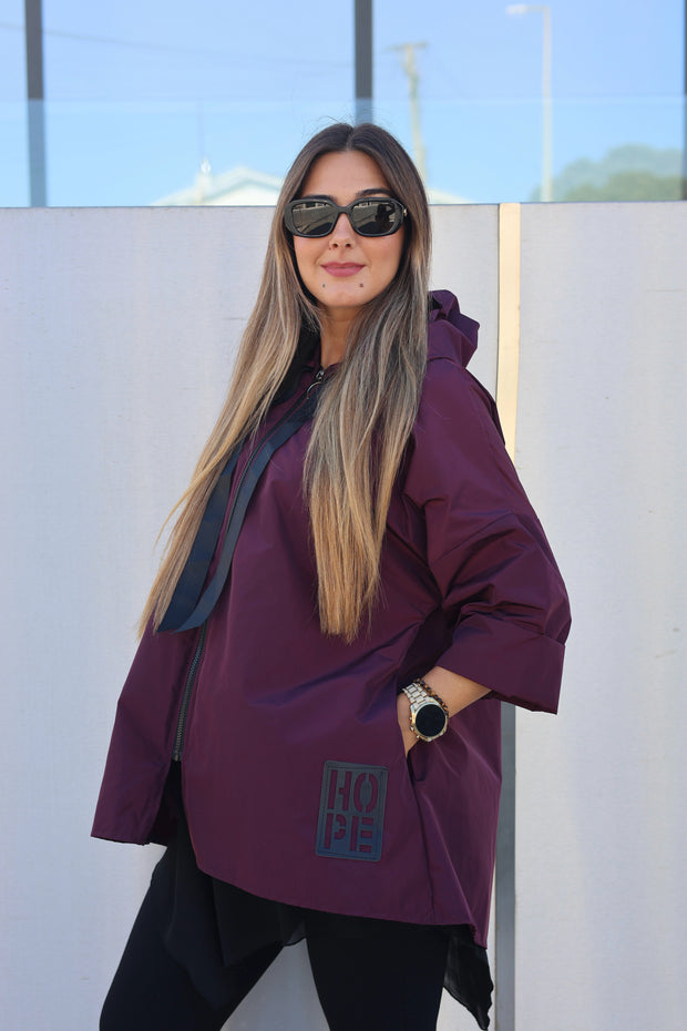Parka Curta Bordeaux