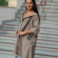 Parka Comprida tabaco