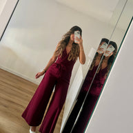Macacão bordeaux