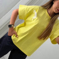 Blusa amarela - com alfinete removível