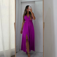 Vestido Fluido beringela