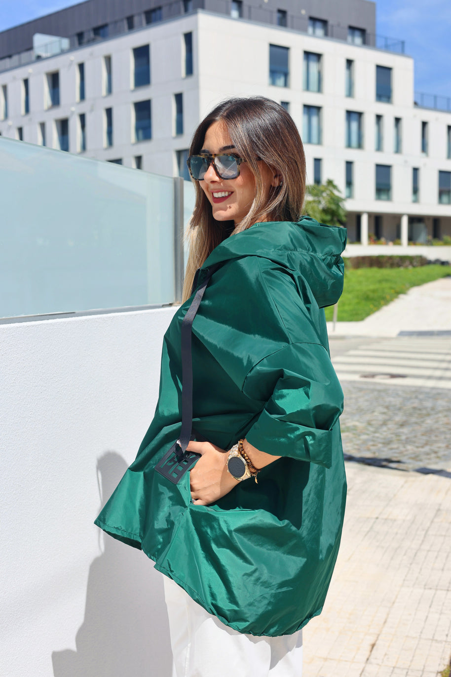 Parka Curta verde benetton