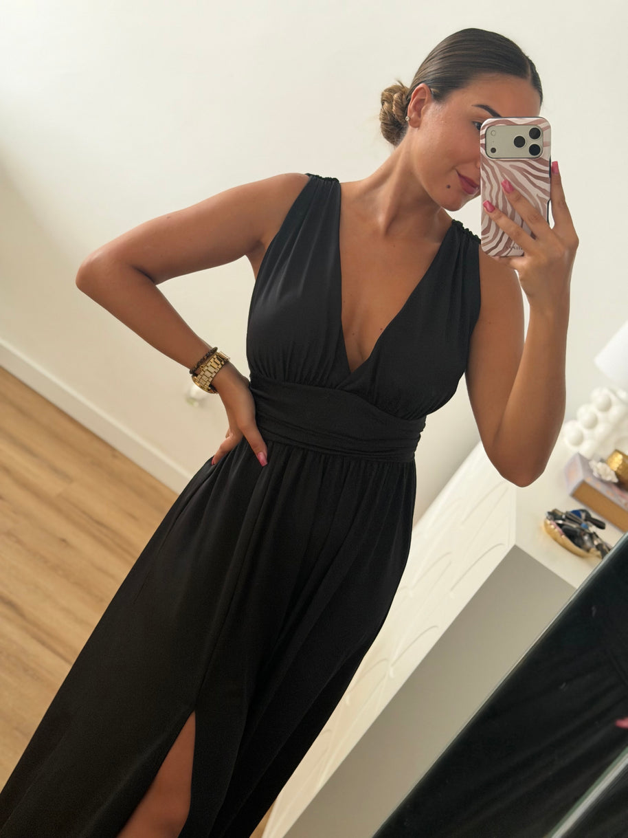 Vestido fluido preto