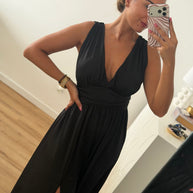 Vestido fluido preto