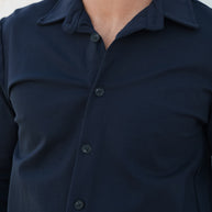 Homem | Camisa azul marinho - toque macio
