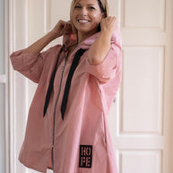 Parka Curta rosa seco