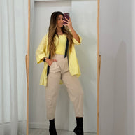 Parka Curta Amarelo bebé