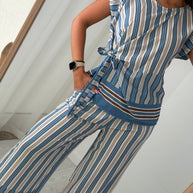 Conjunto riscas | com pormenor