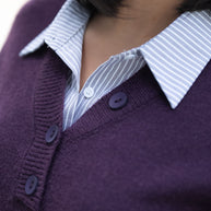Camisola bordeaux com camisa inclusa