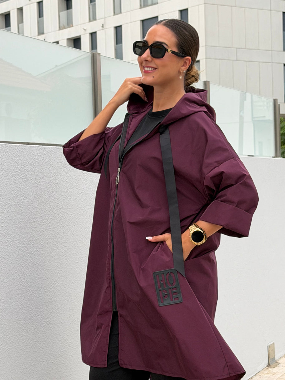 Parka Comprida Bordeaux