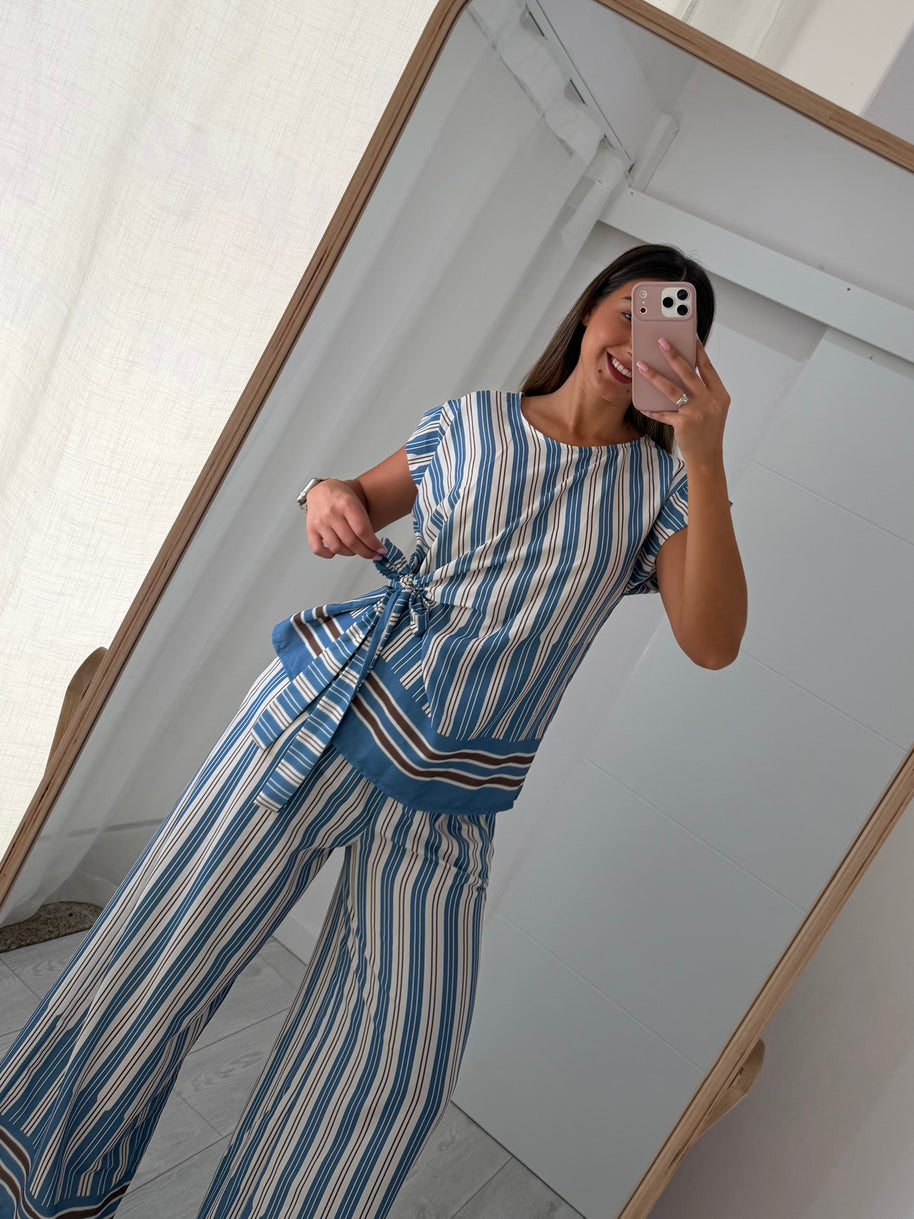 Conjunto riscas | com pormenor