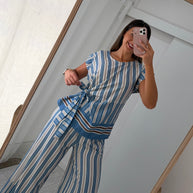 Conjunto riscas | com pormenor